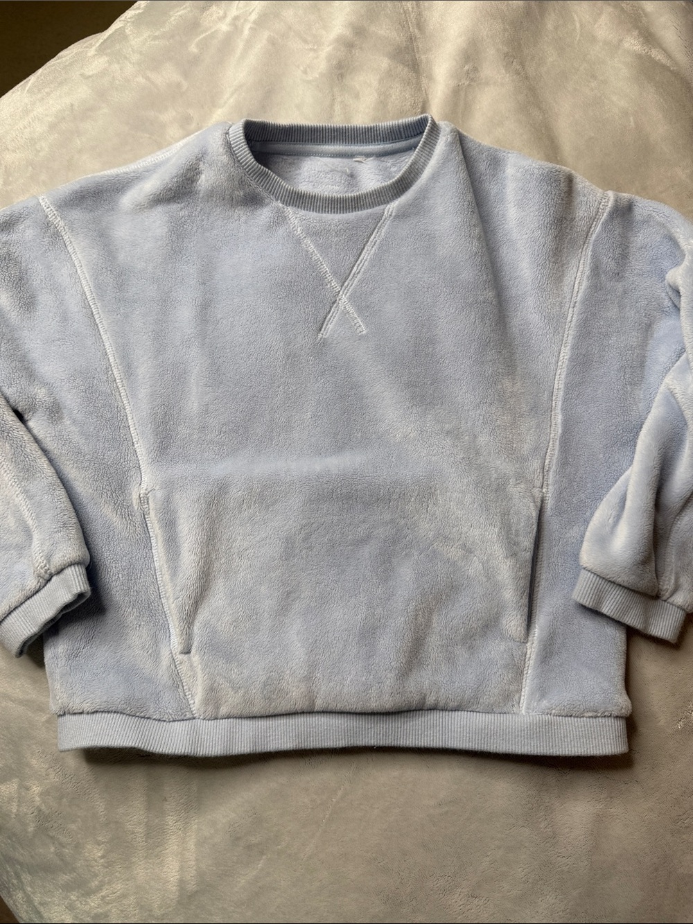 Athleta Cozy Crewneck Sweatshirt - Light Blue